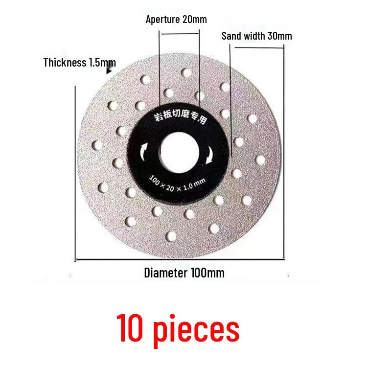 Sintered Stone Tile Cutting and Polishing Blade - 45 Degree Beveling and Flat Grinding