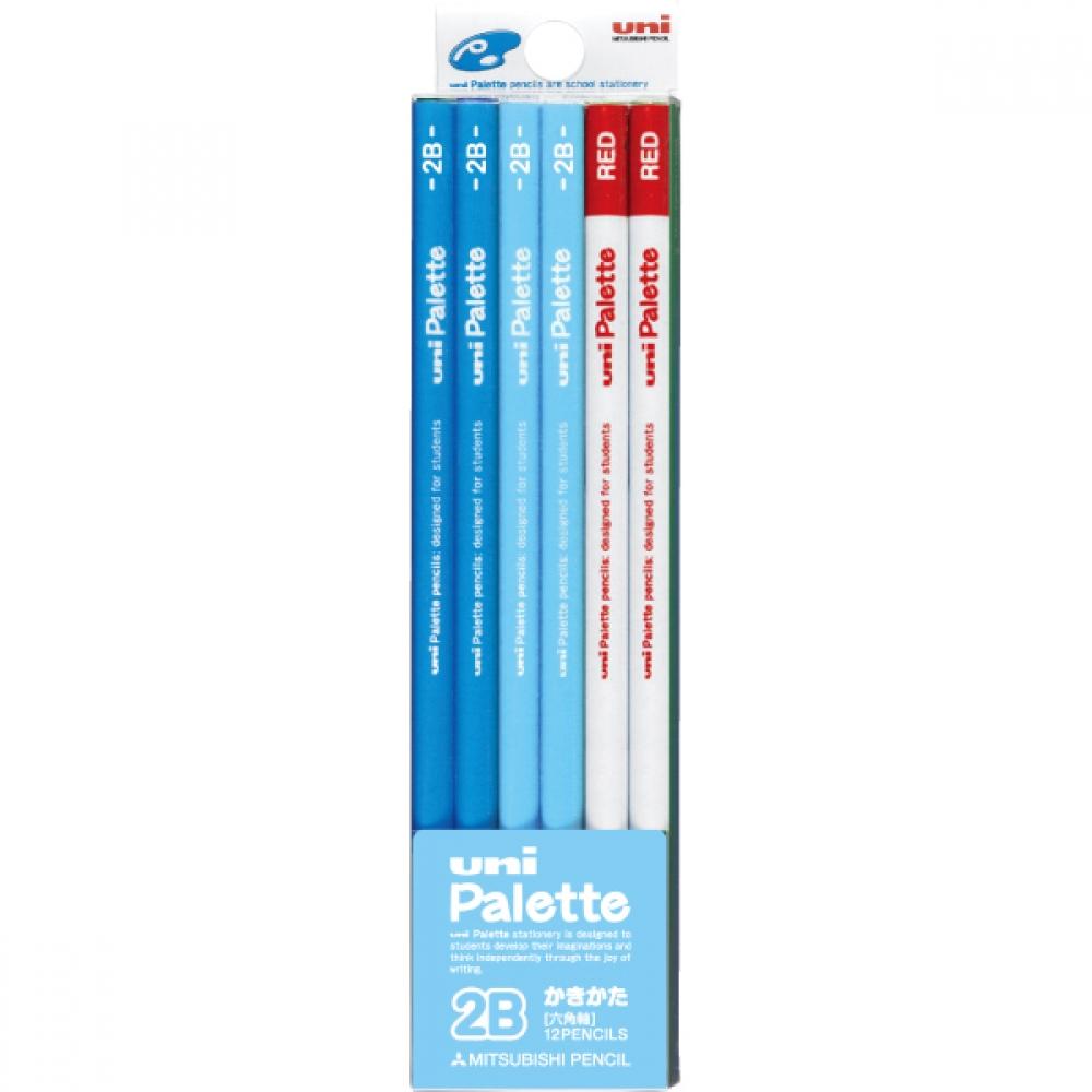 

Mitsubishi Pencil Palette Pastel Blue+R 2B