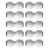 10 Units Water Purifiers Coupling Joints Tool Free Assembly Plastic  Faucet Adapter Fittings Set for Kitchen Bathroom