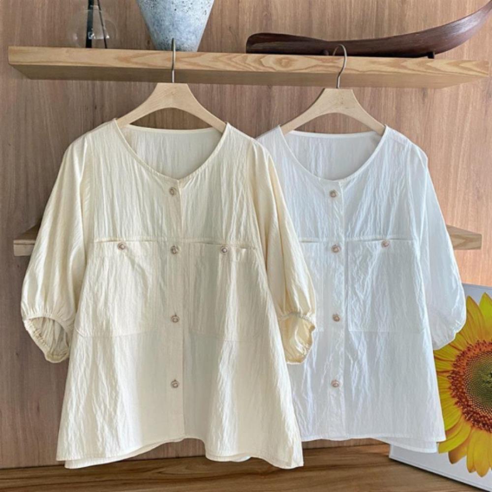New ArrivAls Open Run Women A Line bAnding Sleeve No Button Blouse