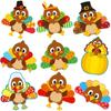 Treasure Cove Thanksgiving Turkey Cutouts Turkey Bulletin Board Decorations for Fall Classroom Decoration 45Pcs