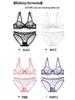 Sommer Französische Spitze Dessous Set für Damen: Ultradünne, Anti-Hänge-, BHs für große und kleine Brust