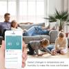 Tuya Wifi Smart Temperatur Fuktighetssensor Innendørs Hygrometer App Fjernskjerm fungerer med Alexa Google Home