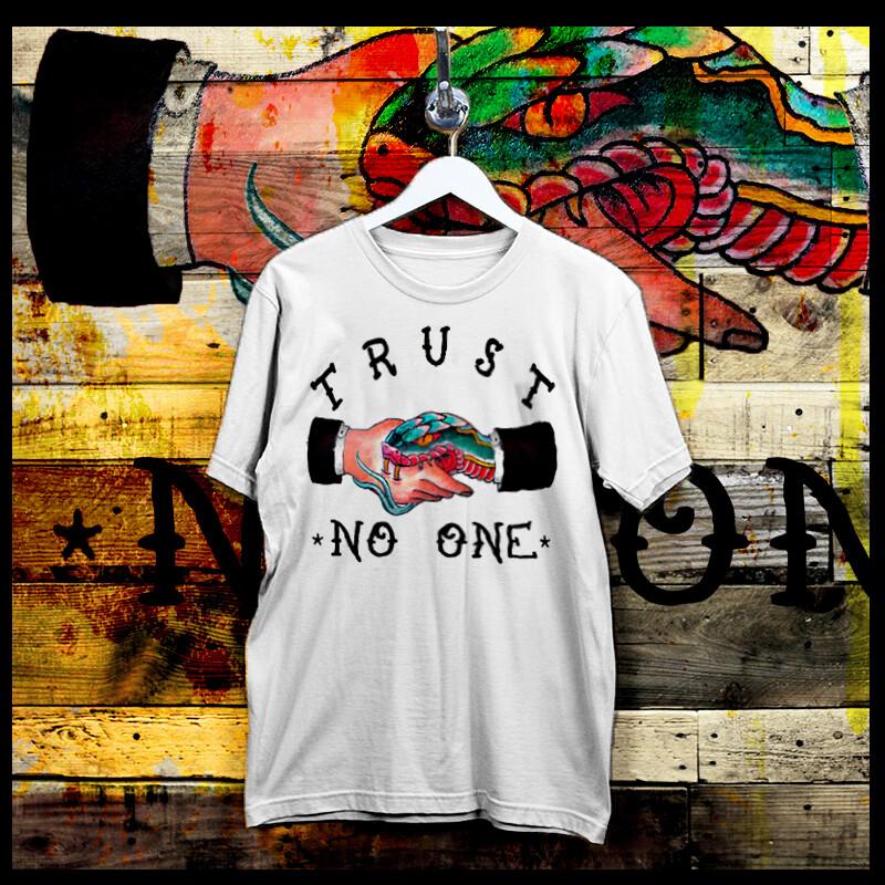 

Trust No One T-Shirt Mobster Mafia Gangster Crime Boss Thug Life Gang Street Tee 3XL