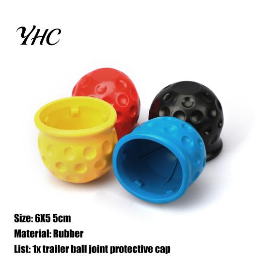 Tow Ball Cap Cover Simple Use Wear-resistant 4 Colors Accessory Universal 50mm Bar for Car