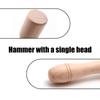 Ergonomic Beechwood Solid Round Hammer With Natural Finish For Woodworking Kitchen Cooking Carpentry Tasks DIY Projects