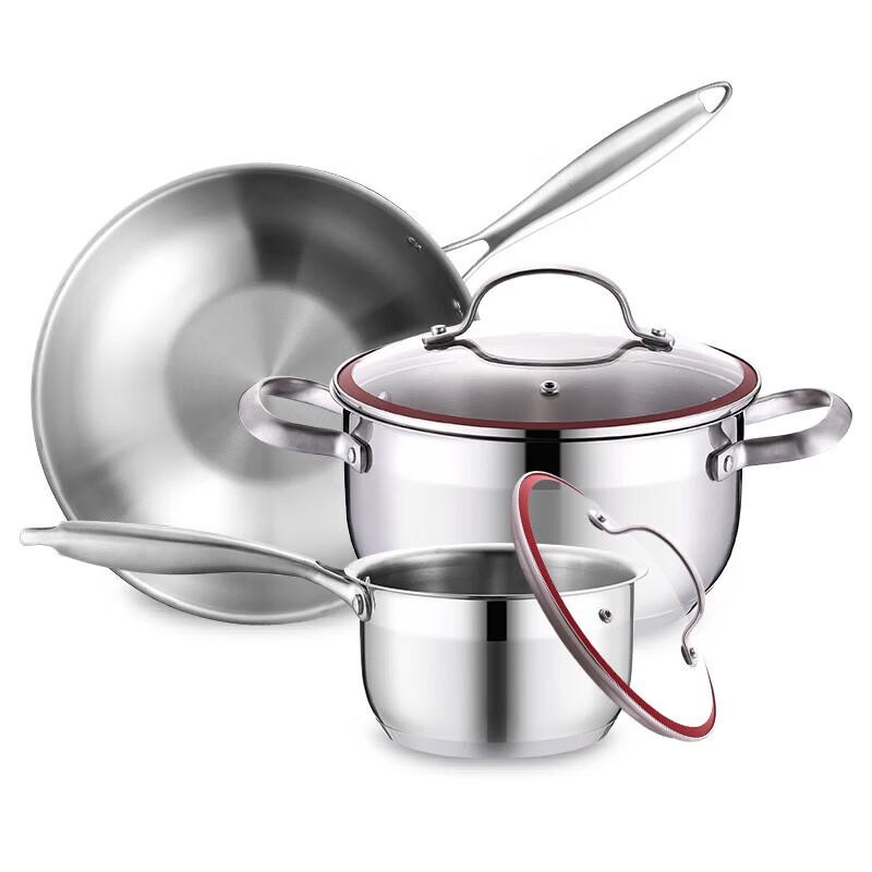 Adneny Thor 3-Piece Wok and Cookware Set