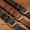 Retro Fashion Personality Trend Handmade First Layer Pure Cowhide Belt Men'S Genuine Leather Copper Buckle Korean Version Casual Denim Belt