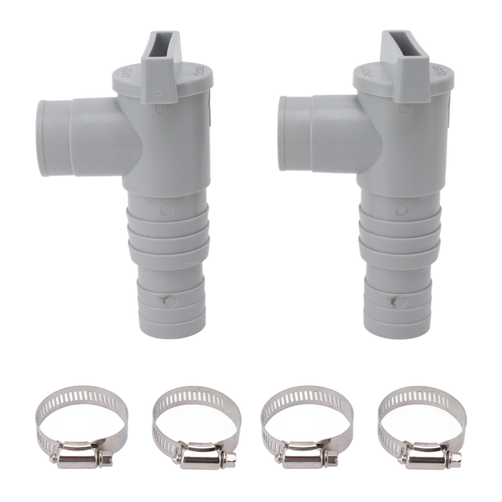 Neoglint Unisex Pool Shut Off Valve Pvc Simple Installation Pool Plunger Valves Replacement For 32Mm Hose Connected