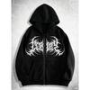 New Autumn and Winter Fleece Hoodie Men's Hooded Fashion Trend Printed Casual Sports Hoodie Zipper Jacket