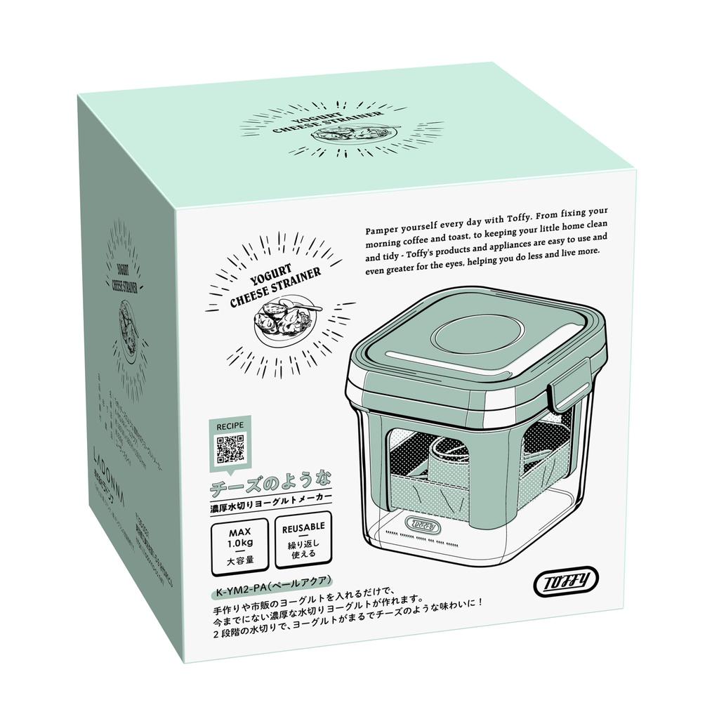 Thick Drained Yogurt Maker Greek Yogurt Thick No Filter Required No Power Supply Required Up To Handmade or Draining [Toffy] Cheese-like K-YM2 1.0kg