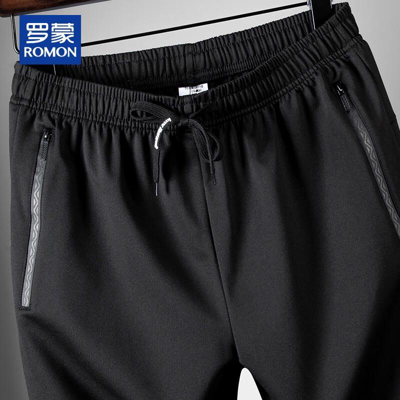 ROMON Men's Spring Autumn Casual Straight-Leg Sport Pants