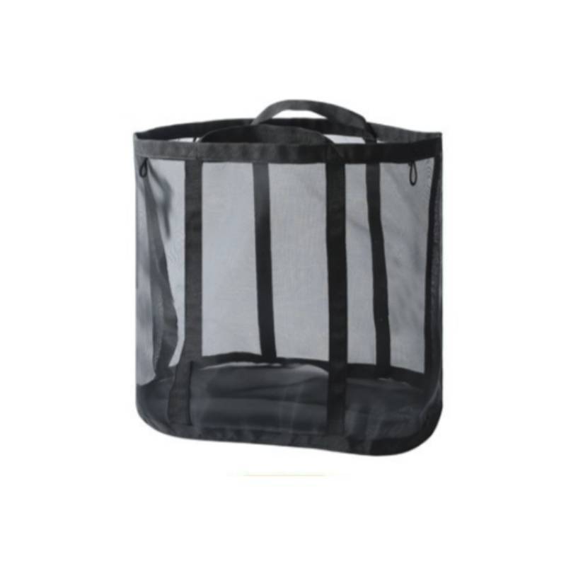 Nylon Foldable Laundry Basket With Foldable And Mesh Design For Home Organizing And Storage