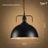 American Retro Wrought Iron Pendant Lamp for Restaurants and Bars