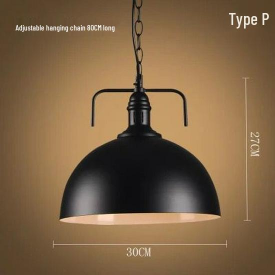 American Retro Wrought Iron Pendant Lamp for Restaurants and Bars