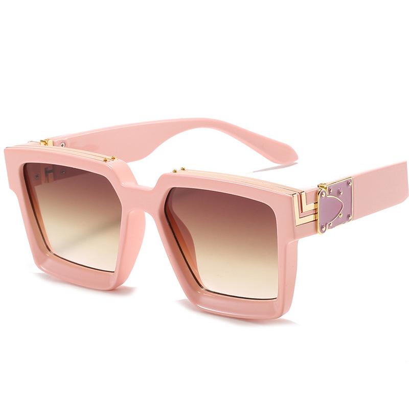 New Cross-Border Large Square Frame Sunglasses for Men & Women - Fashionable Street Style