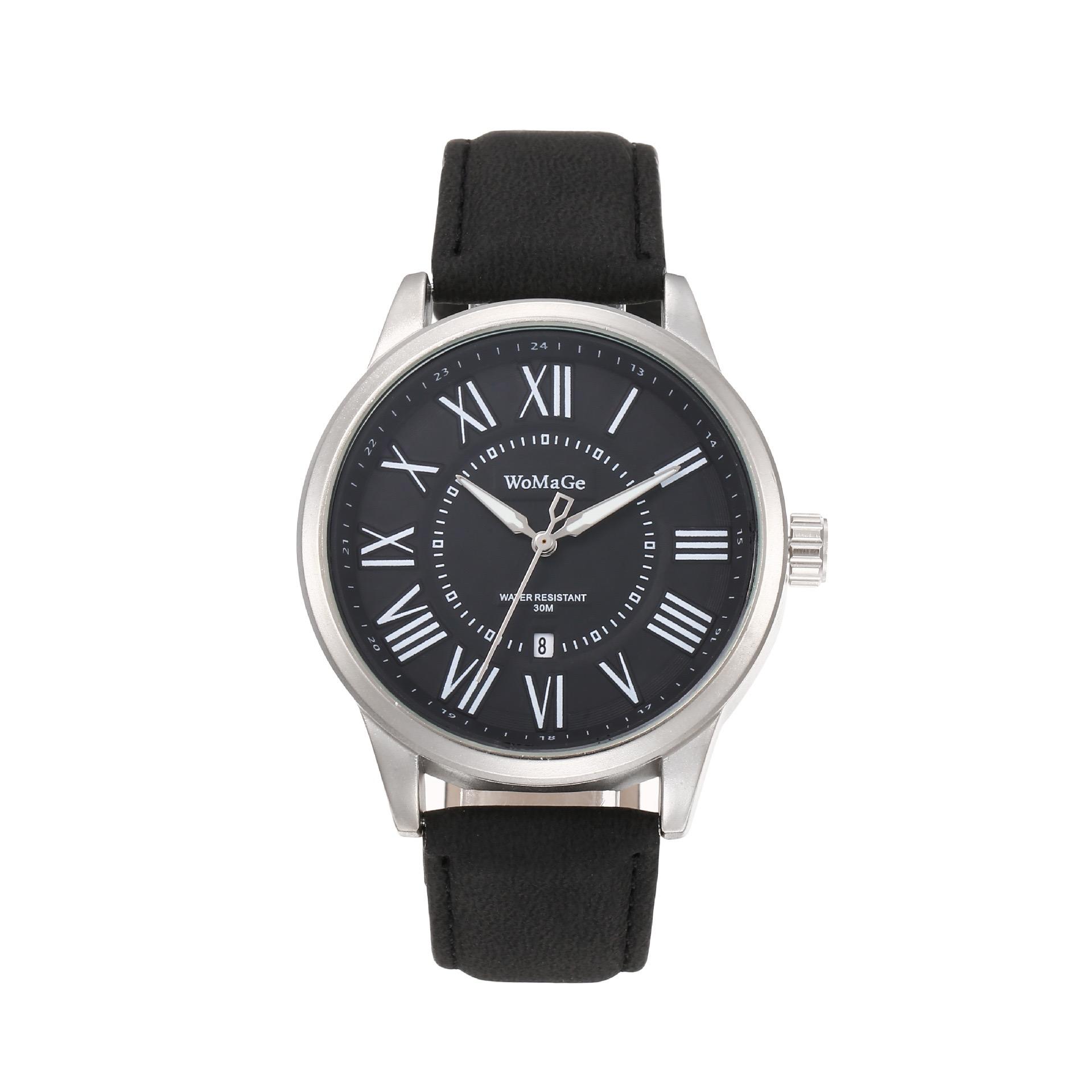 

New Large Dial Unisex Couple s Watch luxury Women s Watch Leather Strap Quartz Watch Men s Watch Clock