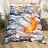 3D Printed Baseball Game Bedding Set Ball Sports Theme Duvet Cover Double Twin Full Queen King Adult Kids Bedclothes Quilt Cover