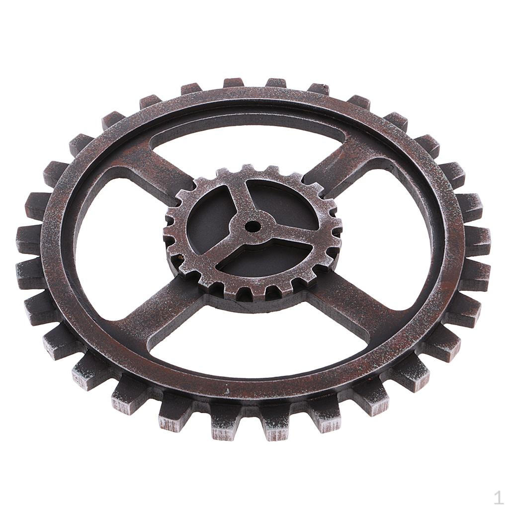 Crafts Retro Industrial Gear Door Sculpture