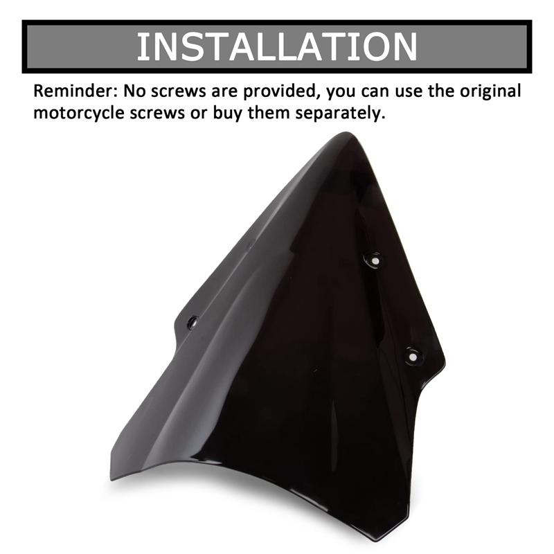 Motorcycle accessories suitable for Kawasaki NINJA650 Ninja 650 ER6F 2017- modified front windshield front deflector