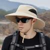 Wide Brim Sun Hat For Men Women Foldable Fishing Hat UV Protection Quick Drying Waterproof Bucket Hats For Hiking Beach Hiking Kayaking Camping