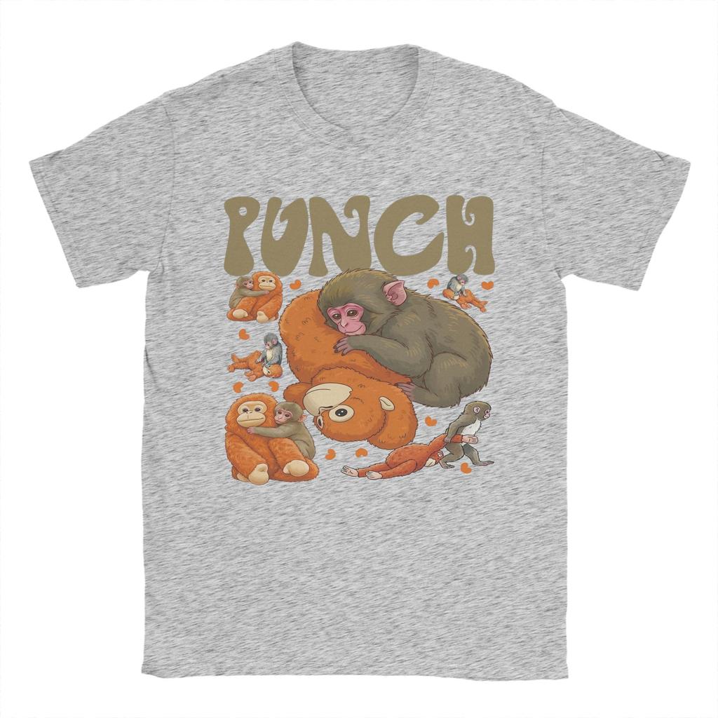 Punch Monkey T Shirt Mens  Pure Cotton Novelty TShirt O Neck  Tees Short Sleeve Clothes Gift