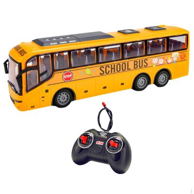 1/30 Electronic Vehicles Electric RC City Bus for Kids Children Gift with Realistic Lights Classic 4