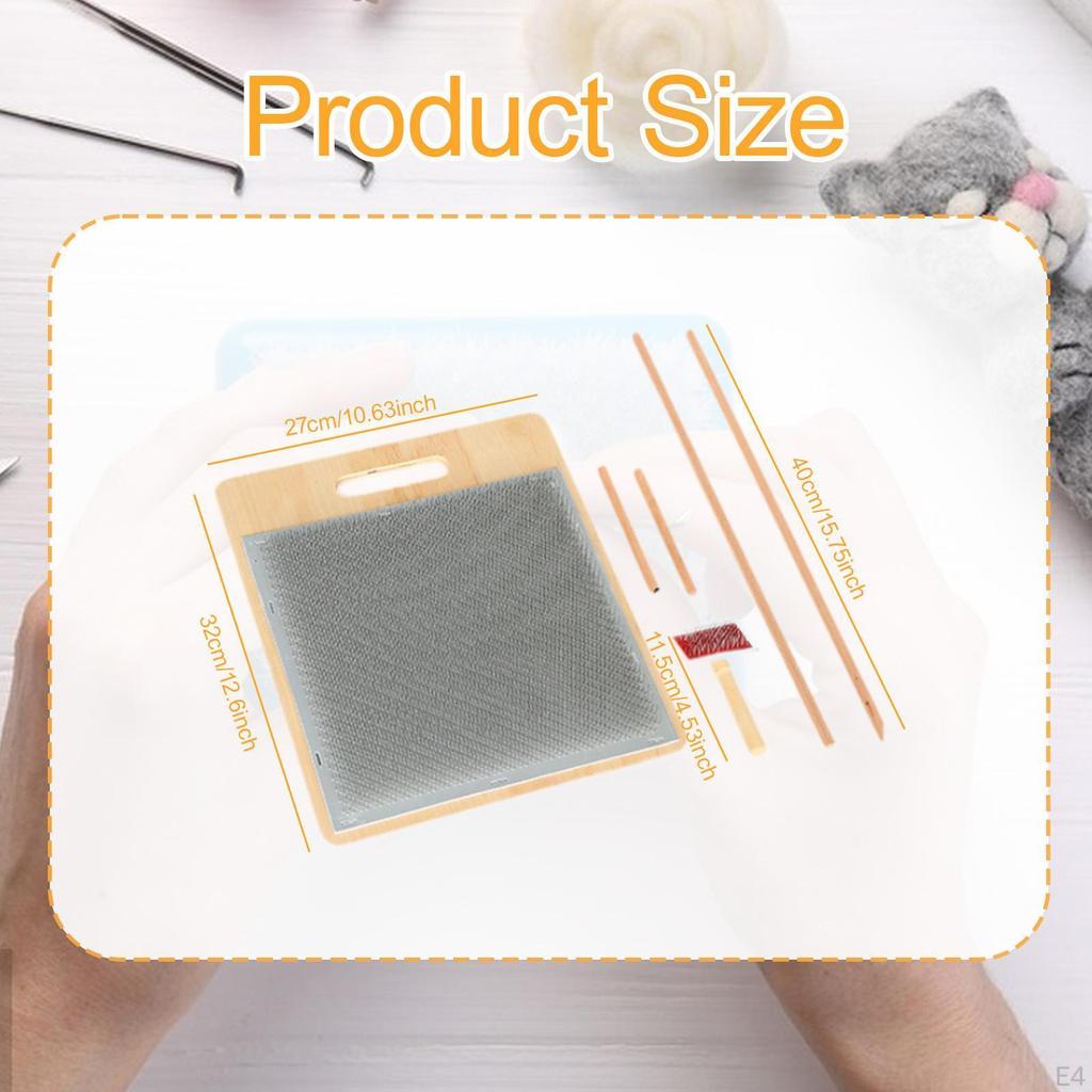 Carding Brush Set for Wool Blending Board, Portable Tool Mixing Colors