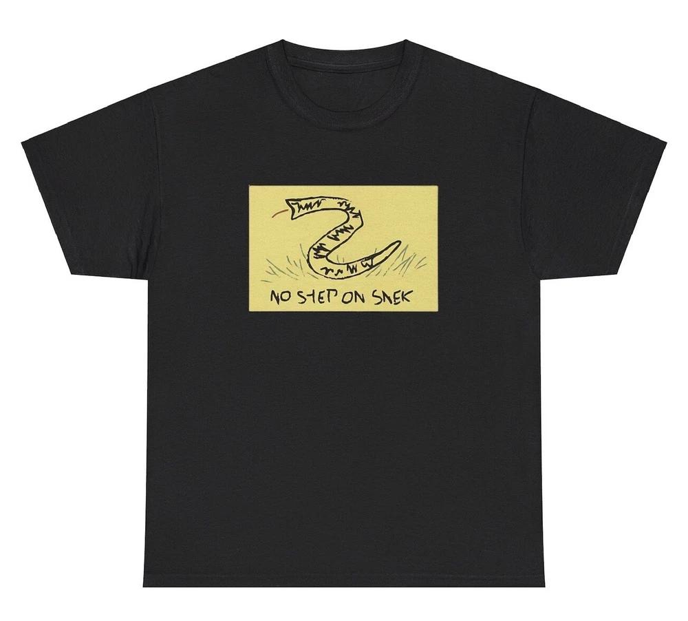 No Step On Snek Snake Meme T Shirt Funny Tread Parody Silly Joke Humor Meme Tee S