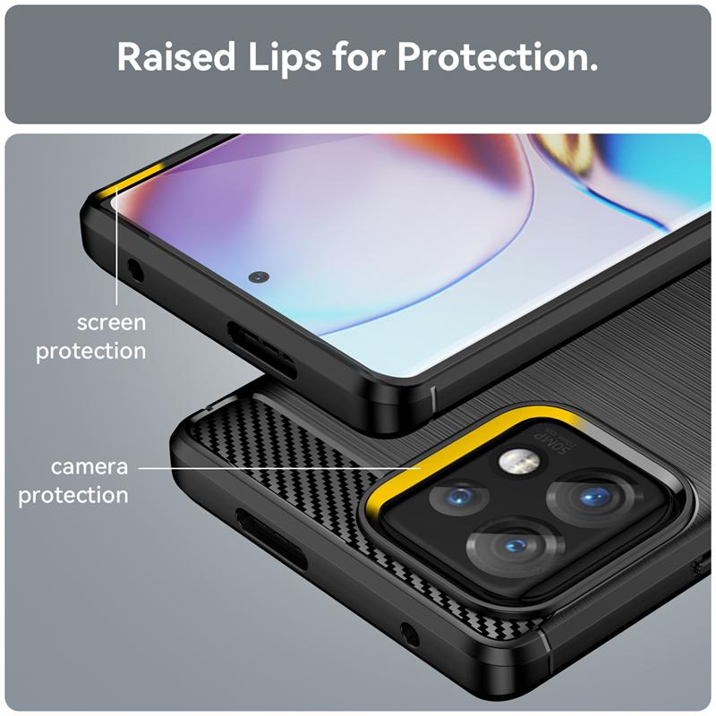For Motorola Edge 40 Pro Case Silicone Carbon Fiber Cover For Moto Edge 40 Pro 20 30 Neo 30Ultra Case For Moto Edge 40 Pro Case