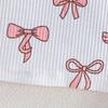 Girls' Short-sleeved Top + Shorts Set Bow Print Summer Fashion Two-piece Set