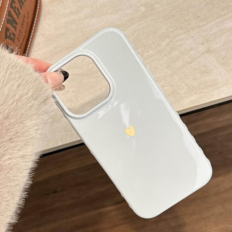 Jednoduchý červený milostný srdíčko měkký TPU kryt na telefon pro iPhone 17 Air 16 14 13 12 11 Pro Max 7 8 Plus Kryt pro iPhone 16E 15 Pro