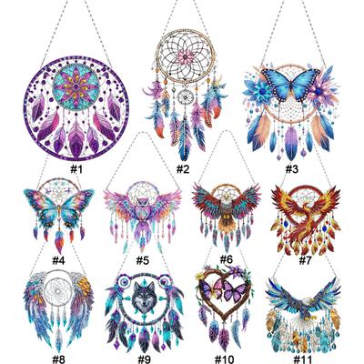2D Flach DIY Spezielle Form Strassstein Diamant Kunst Fensteranhänger Diamantmalerei Set Diamant Kunst Anhänger Wand Tür Dekoration