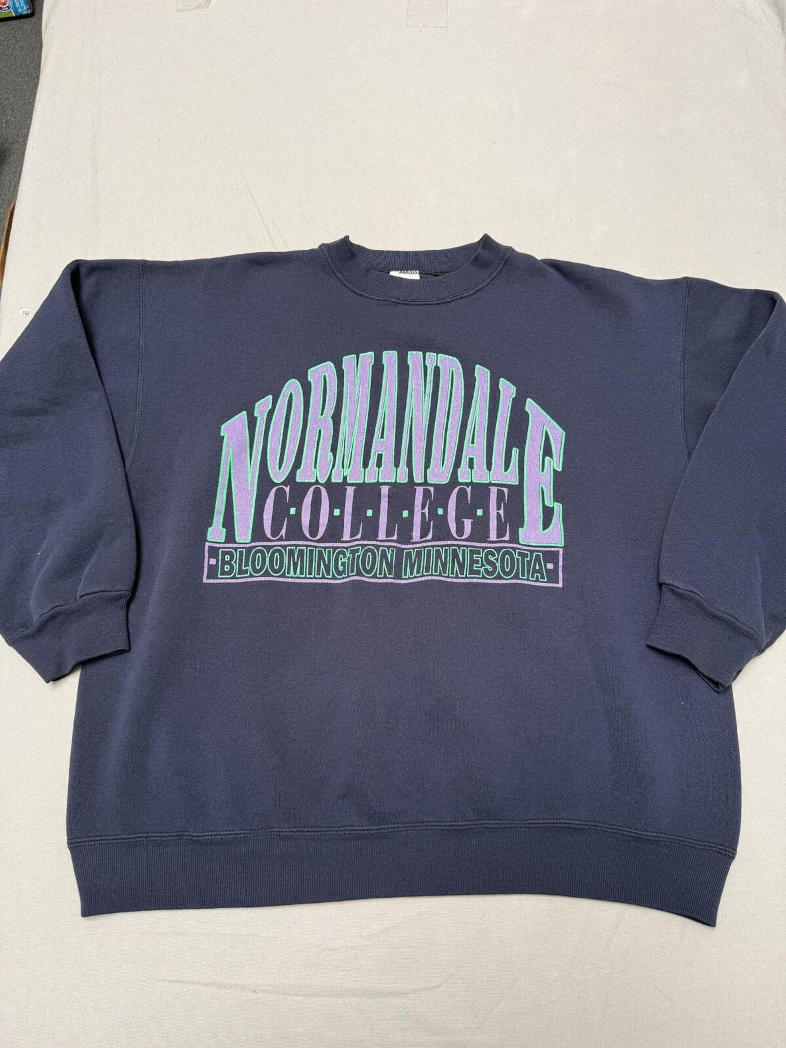 Vintage 90s Normandale College Crewneck Bloomington MN XL L