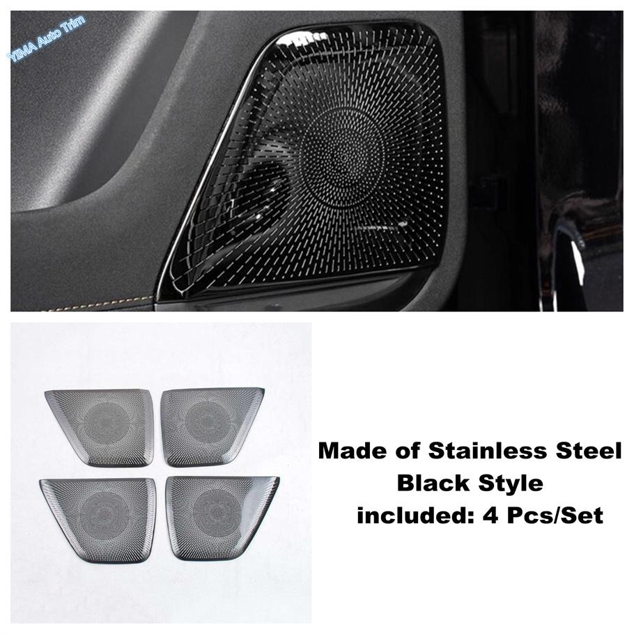 Stainless Steel Air AC Conditioning Vent Outlet Inner Door Speaker Cover Trim Fit For ZEEKR 7X 2024 2025 Decoration Accessories