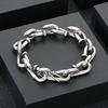 Domineering Nail Links Chunky Men's Bracelet Punk Personalized Stainless Steel Jewelry Polished Thick Party Accessories