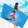 Doraemon Machine Cat Printed Beach Towel Microfiber Towel For Children/Adults Quick Drying Water Absorbing Swimming Pool Towel