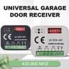 Garage Door Receiver Switch Controller AC/DC 9V-30V 220V 2 Channels 300MHz To 868MHz 433.92MHz