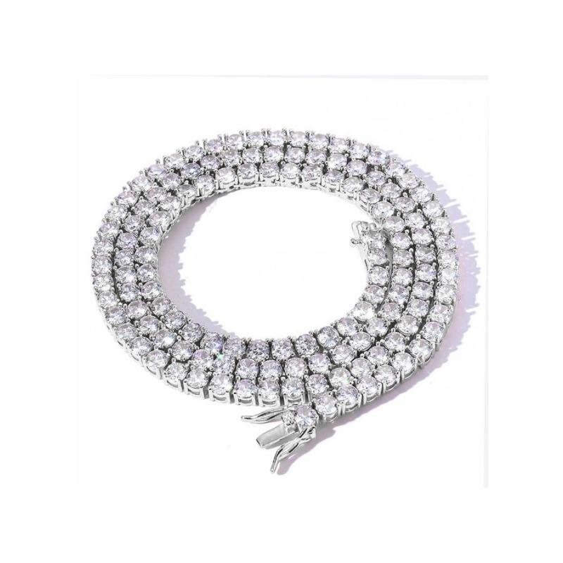 

5 мм европейские и американские новые ювелирные изделия в стиле хип-хоп, циркониевое ожерелье, мужская модная брендовая персонализированная цепочка аксессуаров, мужское ожерелье 40cm