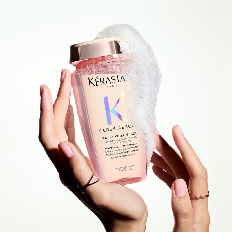 Kérastase Glossy Rose Hydrating Shampoo for Dry, Frizzy Hair