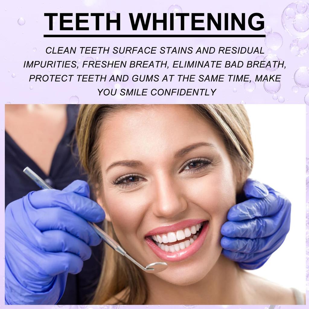 EELHOE V34 Purple Toothpaste Repair Teeth Oral Cleaning Breath Fresh Dazzling White Toothpaste