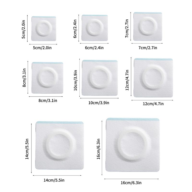 Einweg Rizinusöl Bauchnabel-Pflaster Selbstklebendes Nabel-Pflaster Einweg Spunlace-Tuch Rizinusöl-Pflaster Bauch-Aufkleber