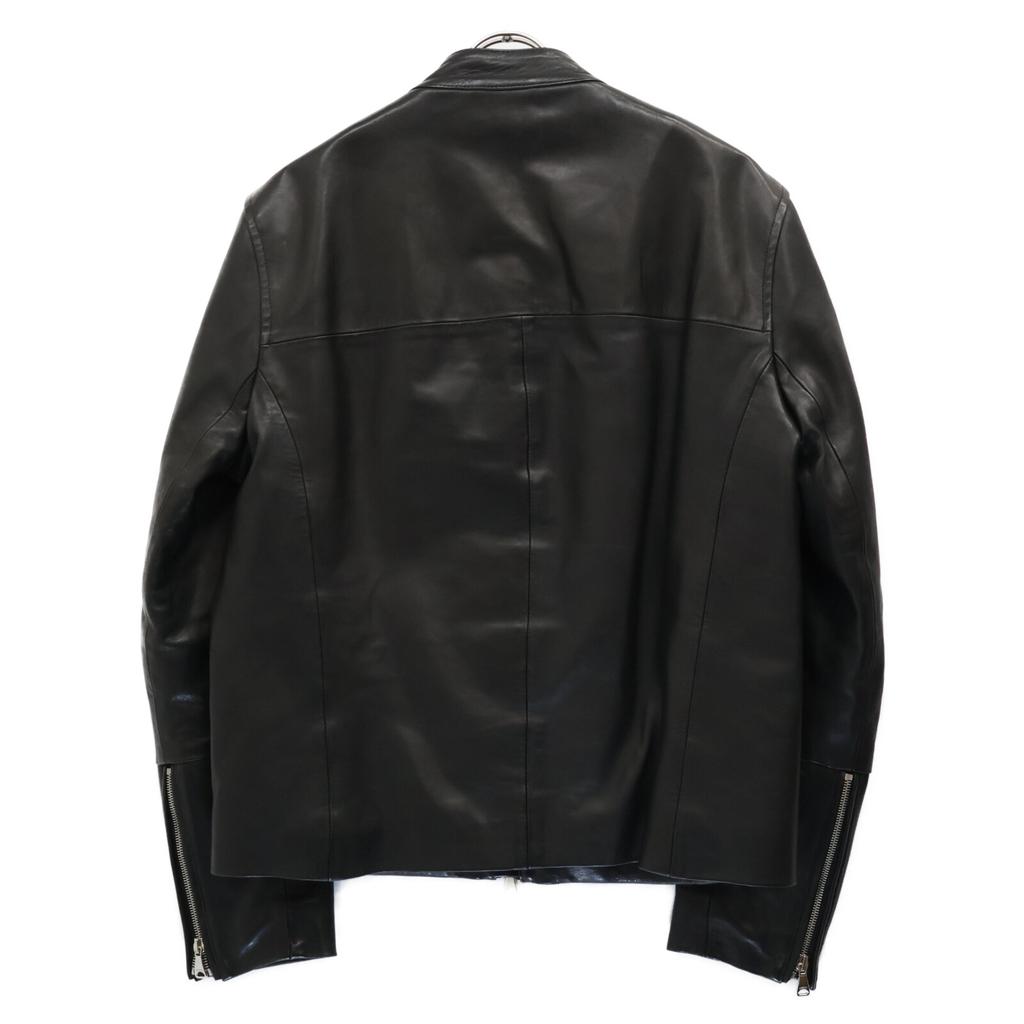 EMMETI Andrea Padded Single-breasted Lambskin Jacket Jacket 50 blackUsed