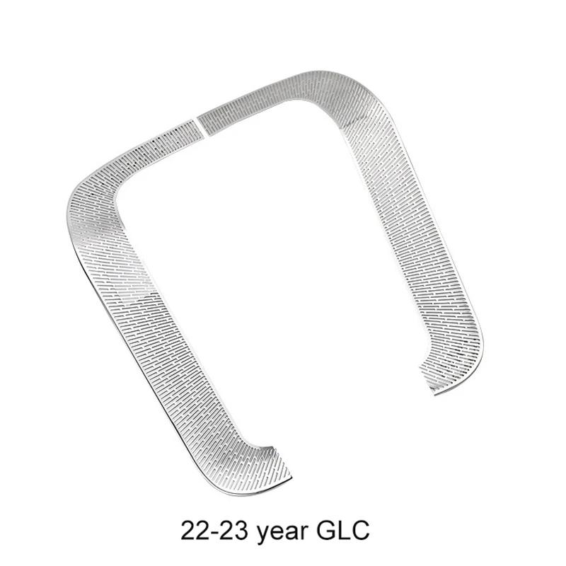 For - Mercedes Benz C GLC EQE Class W206 C260 C300 Stainless Steel Car Accessories Roof Front Reading Lamp Trim Cover