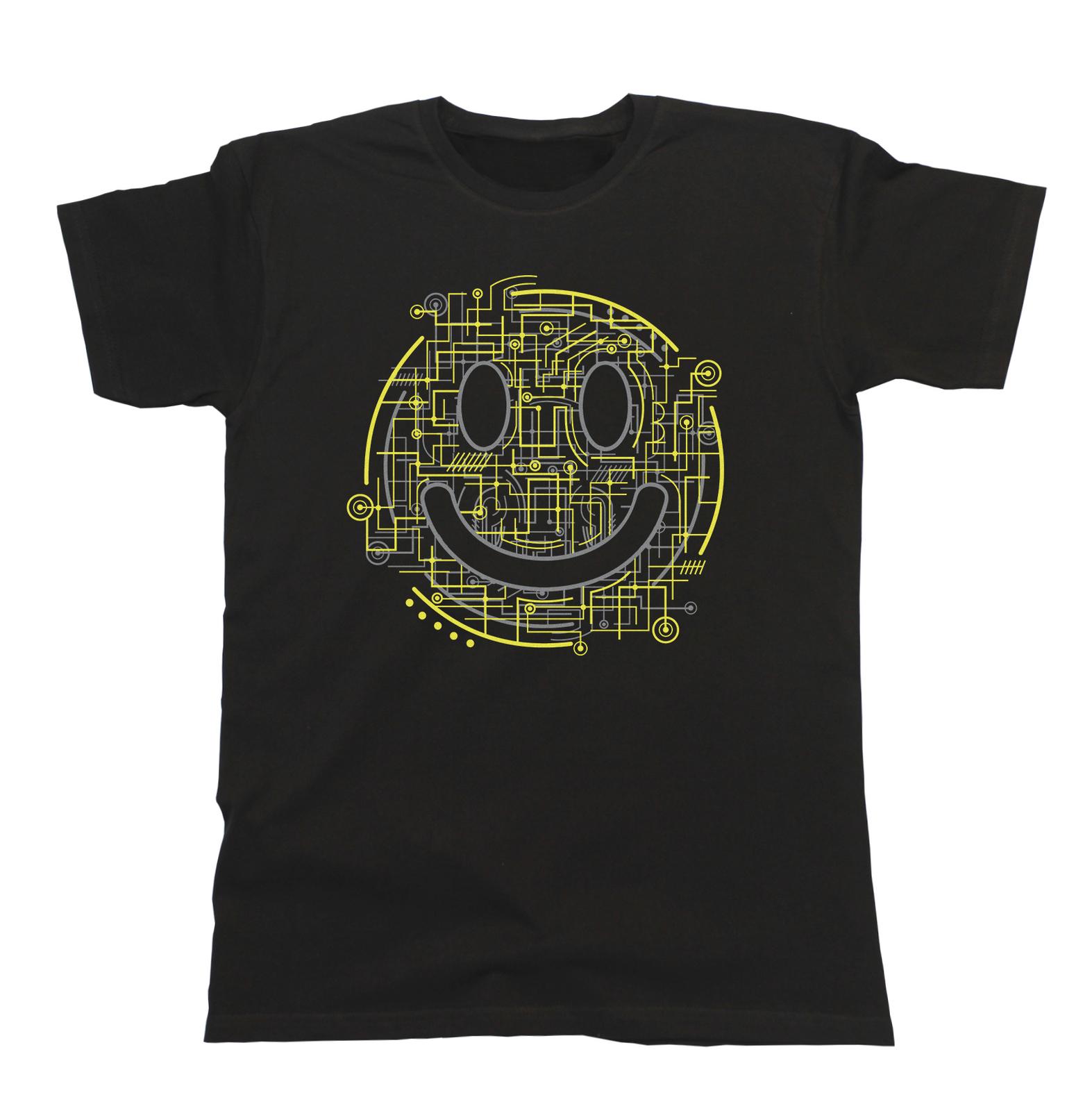 Electric Smile Mens T-Shirt Hipster Acid 90s Music Festivals Dance Rave S разноцветный