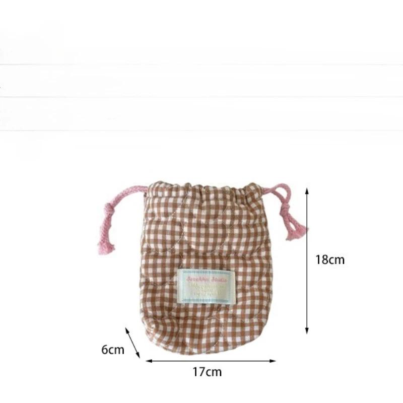 Drawstring Brush Makeup Storage Bag Women Portable Travel Portables Handbag Storage Camera Cosmetic Fall Prevention Case