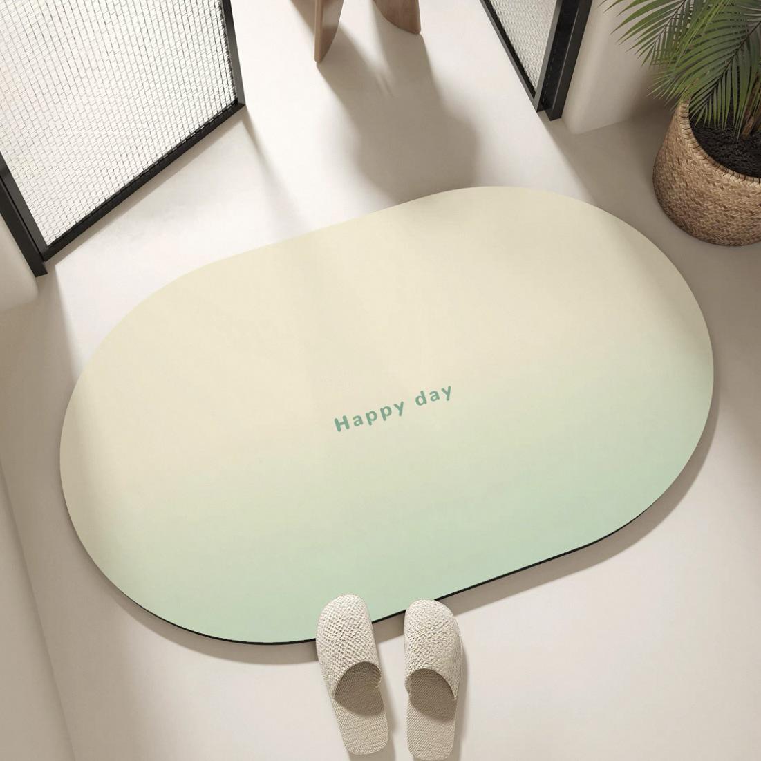 

Fresh & Simple Non-Slip Absorbent Bathroom Mat – Washable, Dirt-Resistant, Diatomaceous Earth Entrance Pad 40*60cm