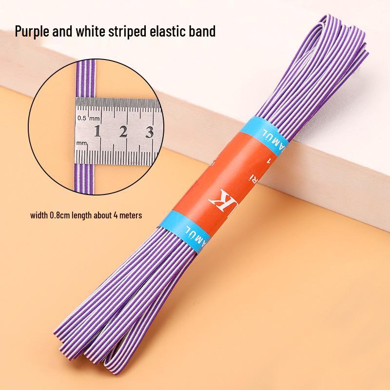 Durable Double-Layer Elastic Band for Waistbands - High Elasticity Flat Rubber Cord