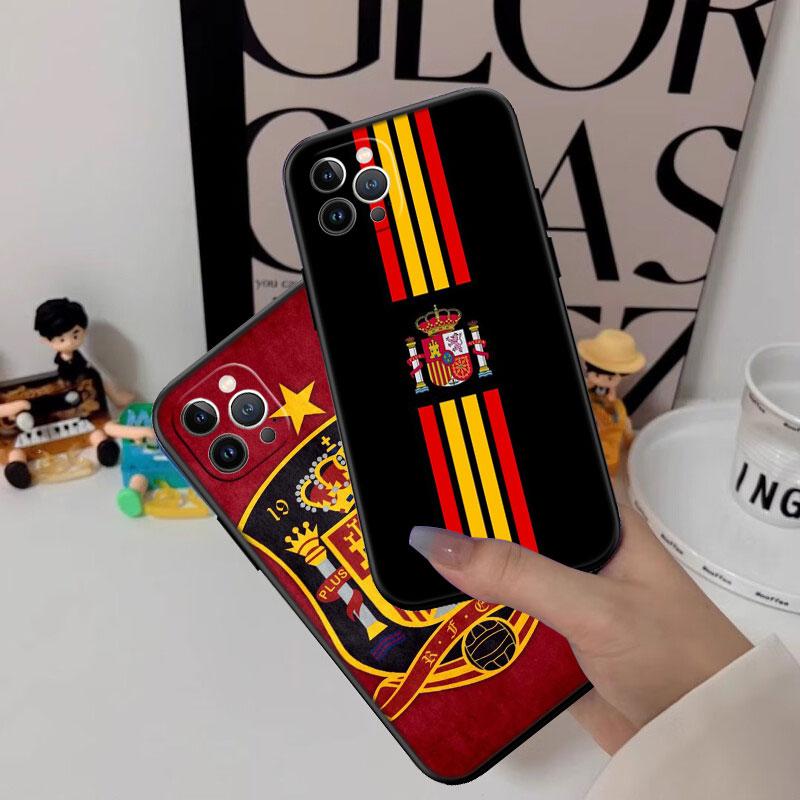 IK61 Spain Flag New High-End Shell Phone Case for iPhone SE X XS XR 16E 17 11 Pro Max 8 7 6 6s Plus Air