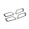 For Toyota CHR CH-R 2018-2022 Black Steel Inner Door Handle Lock Frame Trim 4pcs